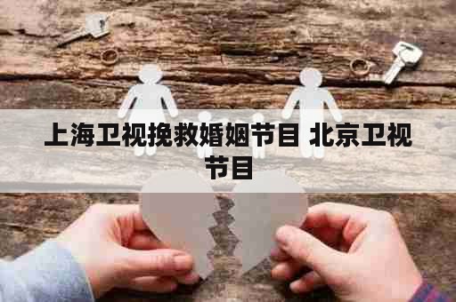 上海卫视挽救婚姻节目 北京卫视节目