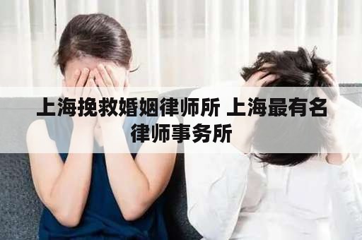 上海挽救婚姻律师所 上海最有名律师事务所