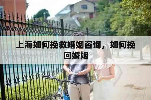 上海如何挽救婚姻咨询，如何挽回婚姻